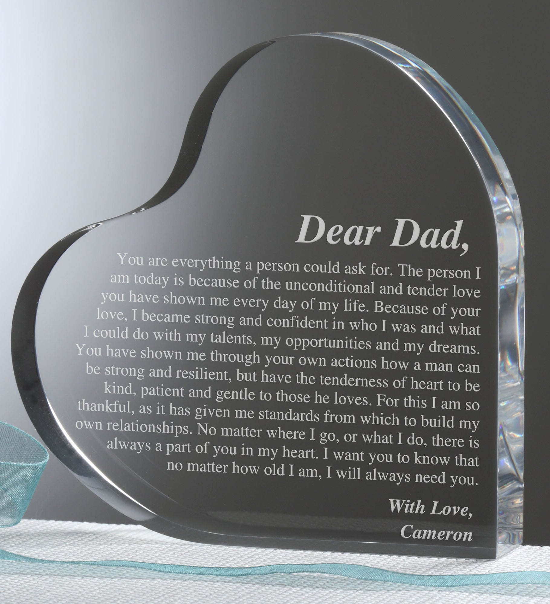 A Letter to Dad Personalized Keepsake